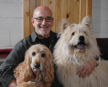 Julie and her dog Sunny